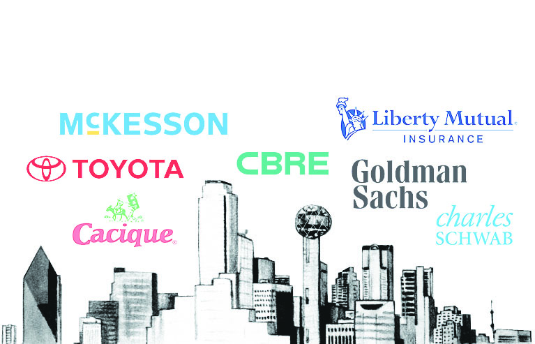 ON THE MOVE
Corporations like McKesson and Toyota have moved to DFW over the last several years while companies Goldman Sachs are continuing to build their presence here with increased workspace.