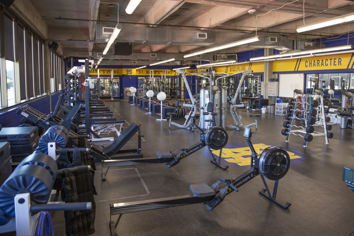 Many students use the school's gym as a place to train during Winter Arcs.