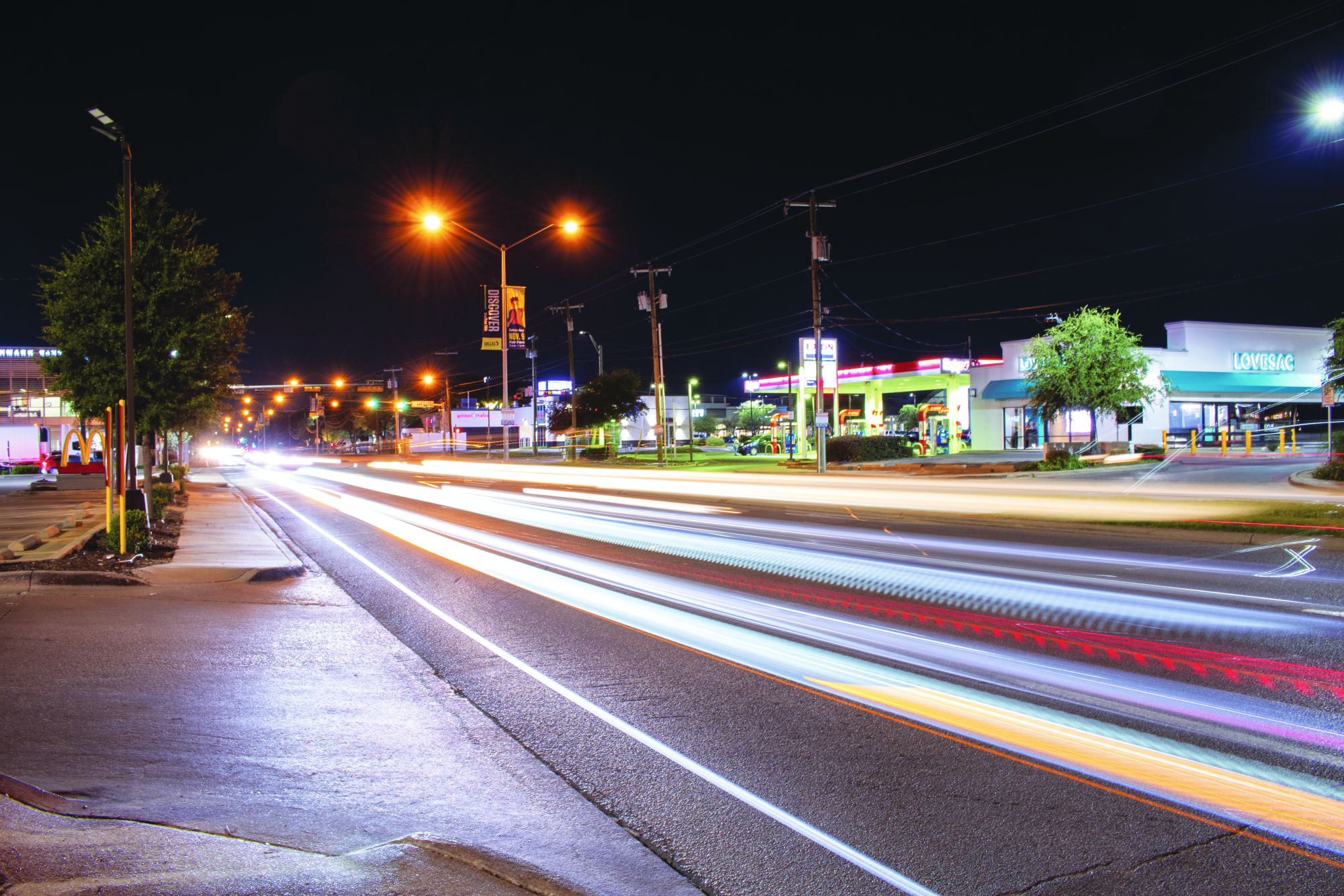 Even at night, several cars cruise down Preston, often above the 35mph speed limit, increasing the risks of accidents ocuring.