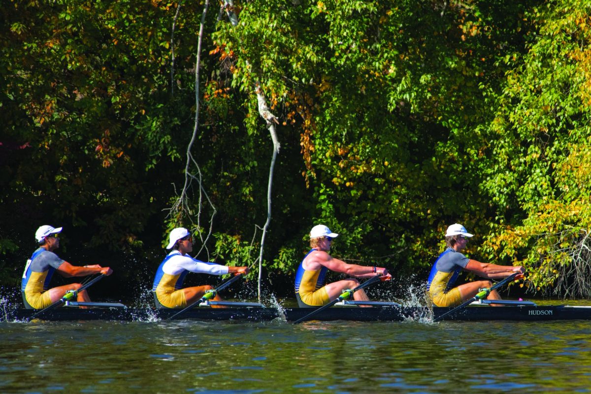 Along with their teammate, Linyang Lee ’25, Kraus, Lance and McGowan make up one of the crew team’s most formidable quads. 