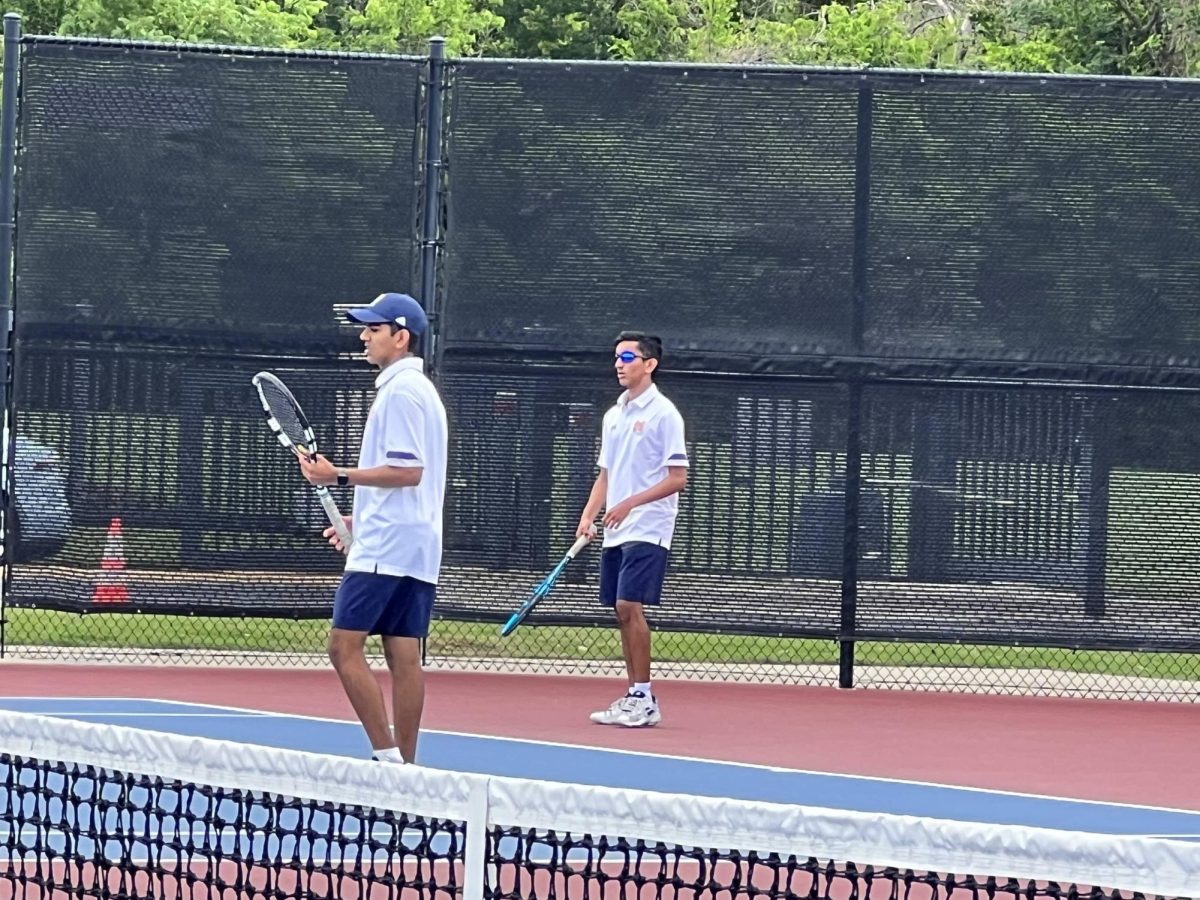 The Lahoti brothers compete in a match