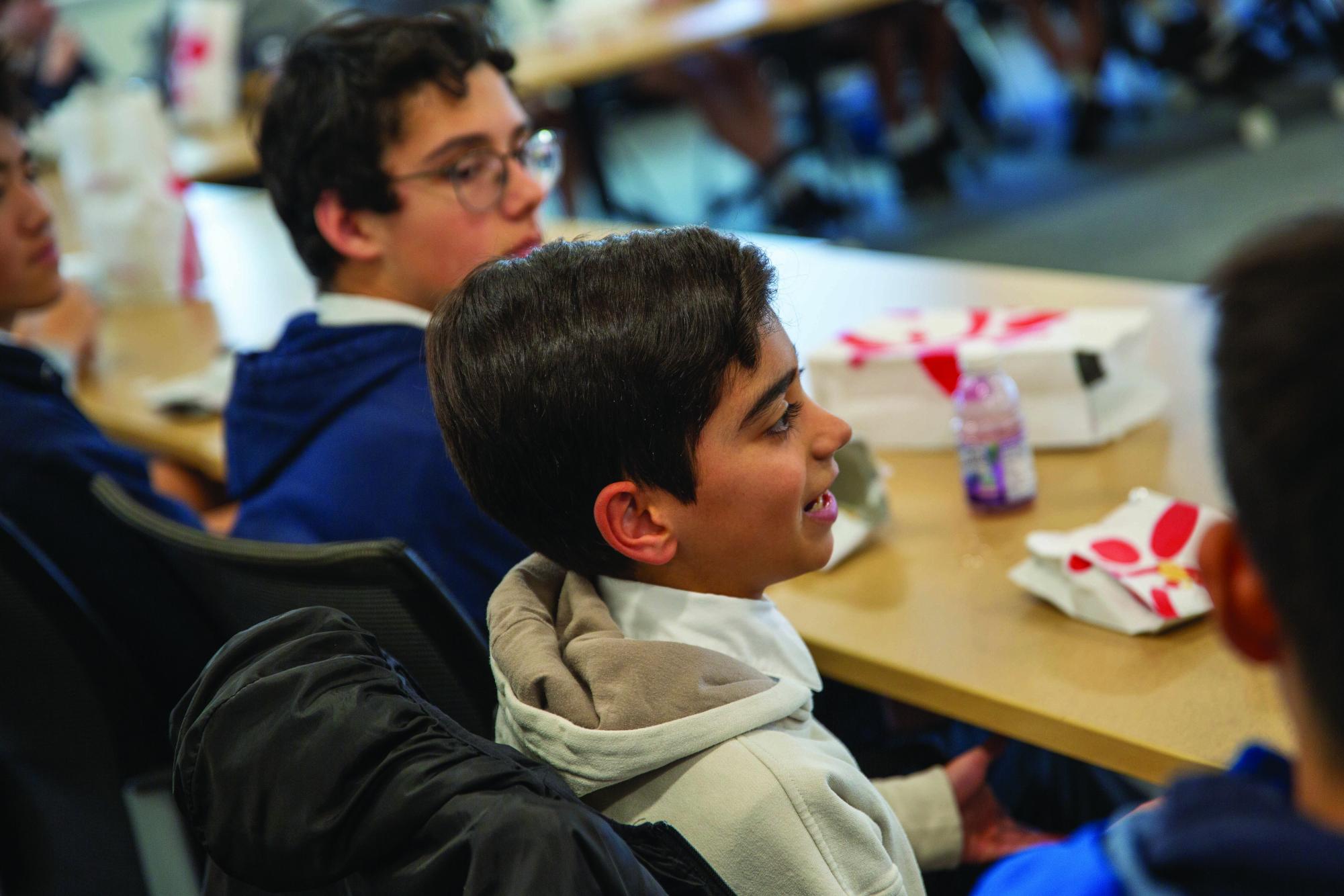 Student participates during an IDLC organized discussion.