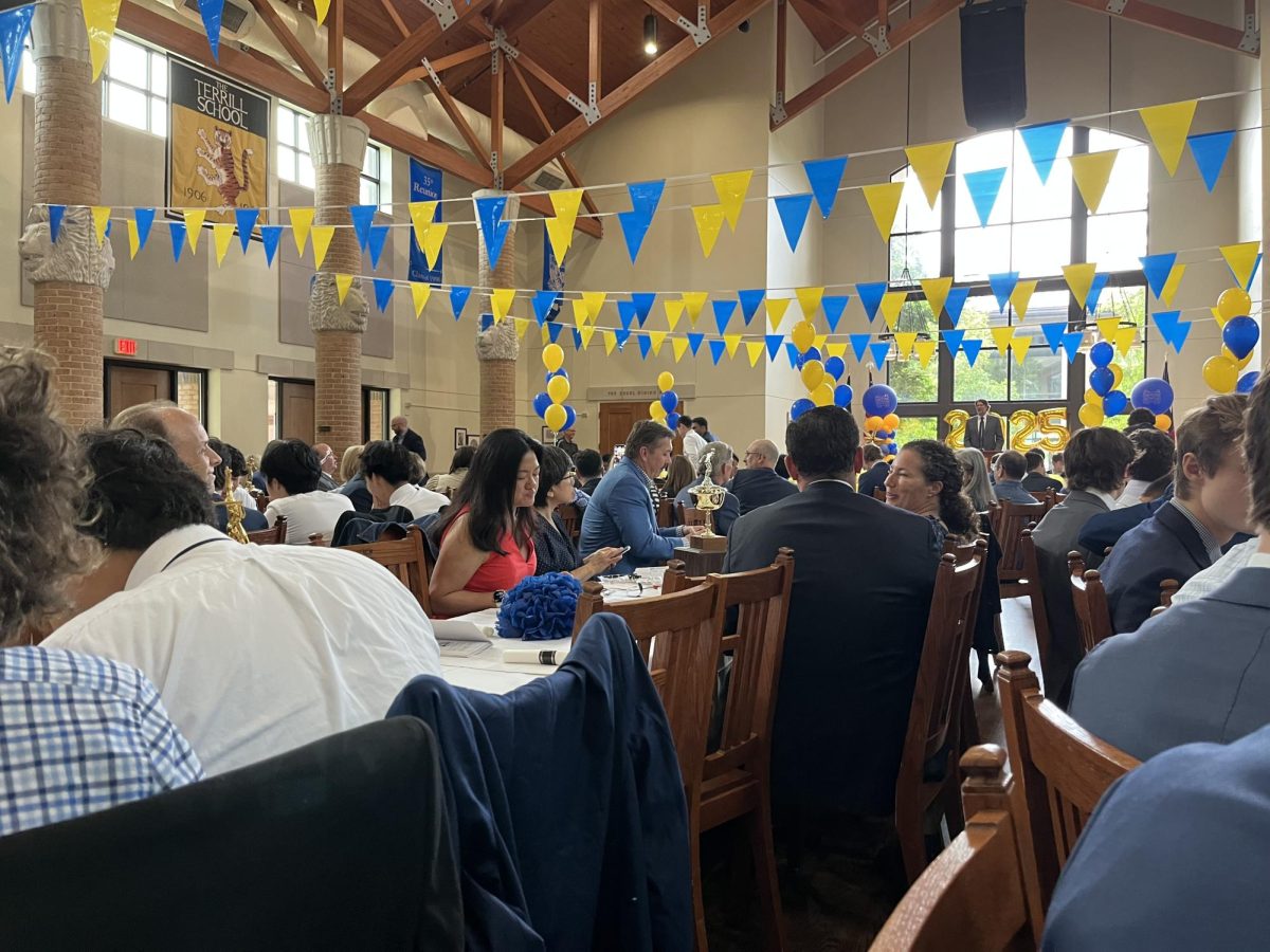 Athletes and their families gathered for the Athletic Banquet