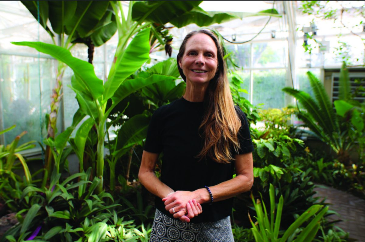 Mary May brings international prestige and experience to the school campus and greenhouse.