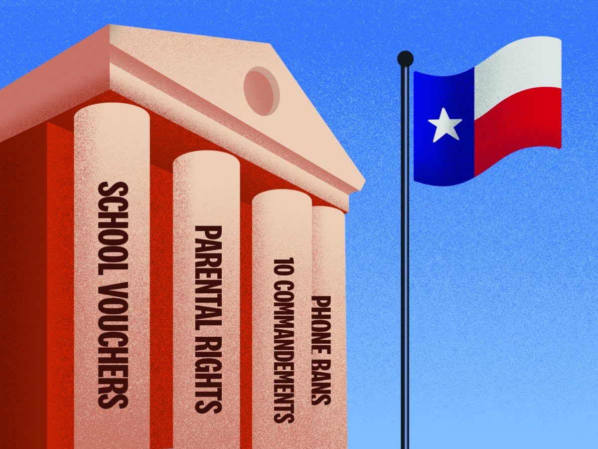New policies on school vouchers, parental rights,  the Ten Commandments and cell phone are shifting the the landscape of the Texas public school system.